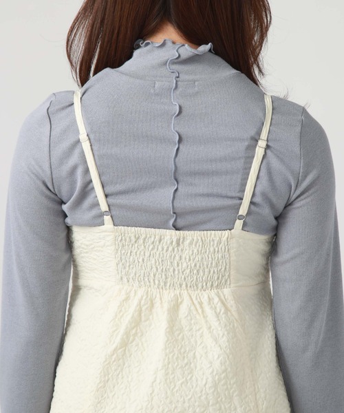 archives(アルシーヴ)の「エンボスビスチェキャミワンピース(ワンピース・レディース・ミント/アイボリー/ブラック・MEDIUM)」の13枚目の写真