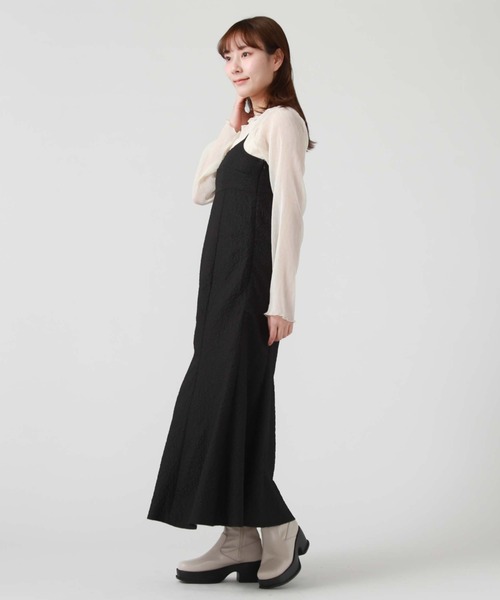 archives(アルシーヴ)の「エンボスビスチェキャミワンピース(ワンピース・レディース・ミント/アイボリー/ブラック・MEDIUM)」の18枚目の写真