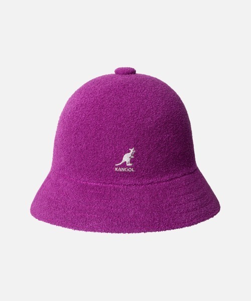 KANGOL(カンゴール)の「KANGOL BERMUDA CASUAL(ハット・メンズ・ダークグリーン/ブルー/ライトブルー/ブラック/ホワイト/ライトグレー/レッド/ピンク/ブラウン/ブラック×ゴールド/ベージュ/ネイビー/オレンジ/イエロー系/グリーン系/レッド系/ラベンダー/ブルー系/オレンジ系/パープル/グレー/グリーン系1/ピンク系1/イエロー/グリーン系2/ブラウン系1・MEDIUM/LARGE/X-LARGE/SMALL/XX-LARGE)」の22枚目の写真