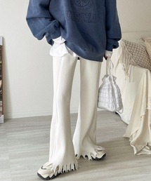 etade | フレアダメージ ニットパンツ etdw23s001(その他パンツ)