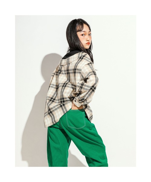 ZIDDY(ジディ)の「ZIDDY/インナー ドッキング チェック シャツ (130~160cm)(シャツ/ブラウス・キッズ・ブルー系その他/ベージュ系その他・130/150/160/140)」の16枚目の写真