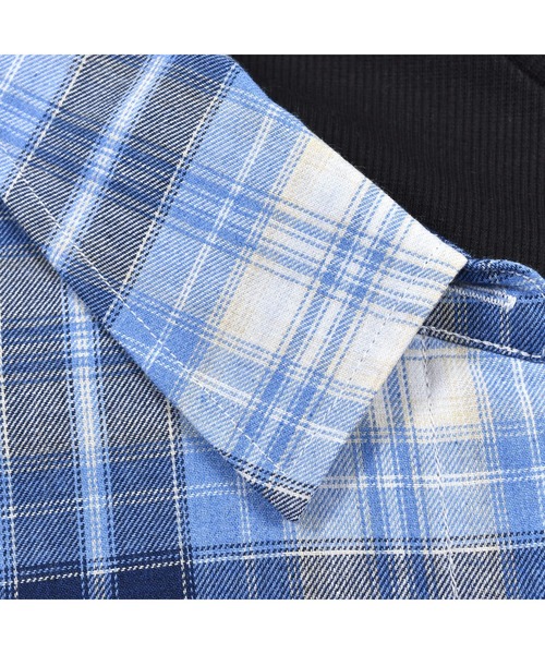 ZIDDY(ジディ)の「ZIDDY/インナー ドッキング チェック シャツ (130~160cm)(シャツ/ブラウス・キッズ・ブルー系その他/ベージュ系その他・130/150/160/140)」の11枚目の写真