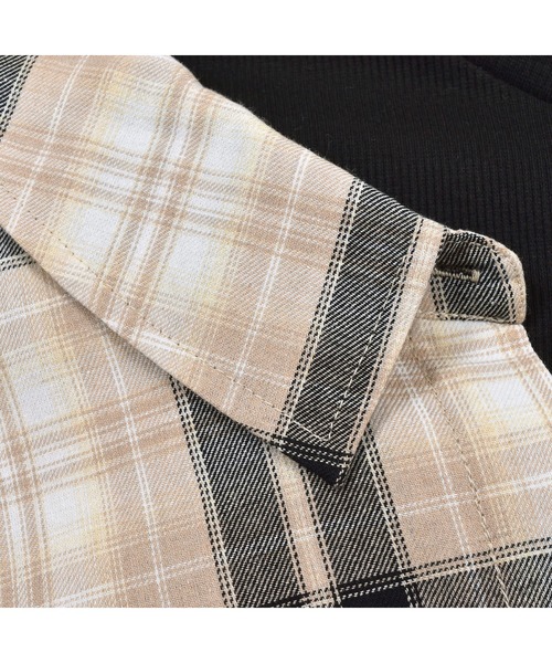 ZIDDY(ジディ)の「ZIDDY/インナー ドッキング チェック シャツ (130~160cm)(シャツ/ブラウス・キッズ・ブルー系その他/ベージュ系その他・130/150/160/140)」の21枚目の写真