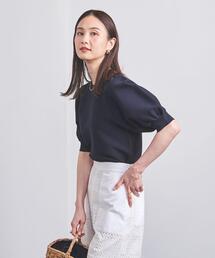 UNITED ARROWS | P パフスリーブ ガーター ニット(ニット/セーター)