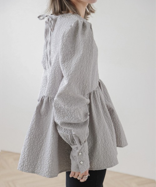 SUGAR BISKET（シュガービスケット）の「ジャガードブラウス（シャツ/ブラウス・レディース・ピンク/グレー/ブラック/ホワイト・フリー）」の11枚目の写真