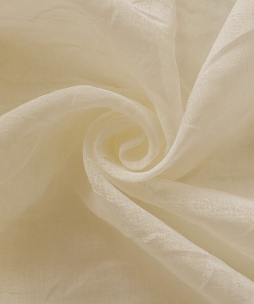 select MOCA（セレクトモカ）の「シアーリネンライクスリットキーネックワンピース（ワンピース・レディース・オフホワイト/ブラック/ベージュ・FREE）」の13枚目の写真