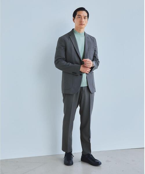 green label relaxing(グリーンレーベルリラクシング)の「A+ PEシャークスキン スタンダード イージー スラックス -ウォッシャブル・ストレッチ・防シワ-(スラックス・メンズ・ネイビー/グレー/ブラウン・XS/S/L/M/XL)」の4枚目の写真