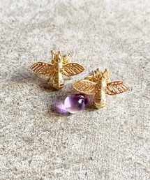 gargle（ガーグル）の「gargle ガーグル:　bee　蜂　ハチ　ミツバチ　ピアス（ピアス（両耳用））」