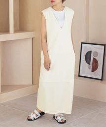 【pufe】Vネック ワンピース