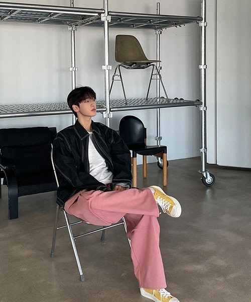 ASCLO(エジュクロ)の「【THE KLOBAL STAGE 韓国アイドル着用】ASCLO Bernie Stitch Denim Jacket(デニムジャケット・メンズ・ブラック・FREE)」の15枚目の写真