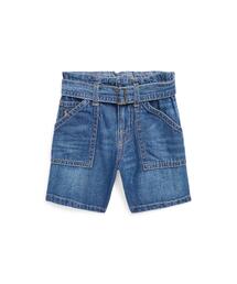 POLO RALPH LAUREN CHILDRENSWEAR（ポロ ラルフ ローレン チルドレンズウェア）の「ベルテッド デニム ペーパーバッグ ショートパンツ（その他パンツ・キッズ）」