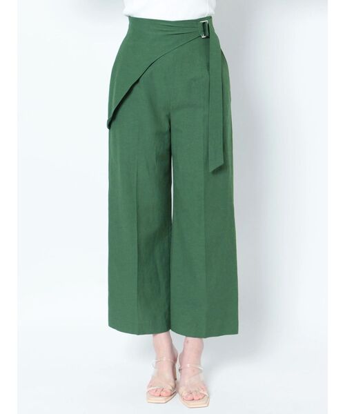 LAGUNAMOON（ラグナムーン）の「リネンラップワイドパンツ（その他パンツ・レディース・ブラウン/グリーン・SMALL/MEDIUM）」の6枚目の写真