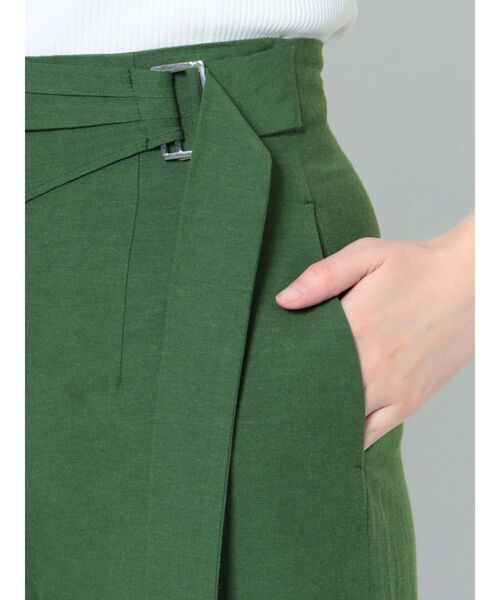 LAGUNAMOON（ラグナムーン）の「リネンラップワイドパンツ（その他パンツ・レディース・ブラウン/グリーン・SMALL/MEDIUM）」の16枚目の写真
