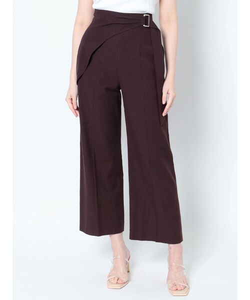 LAGUNAMOON（ラグナムーン）の「リネンラップワイドパンツ（その他パンツ・レディース・ブラウン/グリーン・SMALL/MEDIUM）」の11枚目の写真