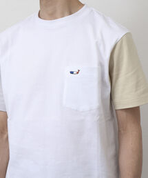 クジラワッペン クルーネック ポケットTシャツ