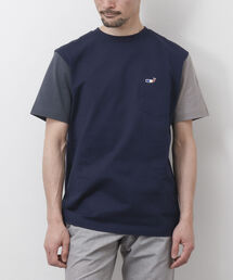クジラワッペン クルーネック ポケットTシャツ