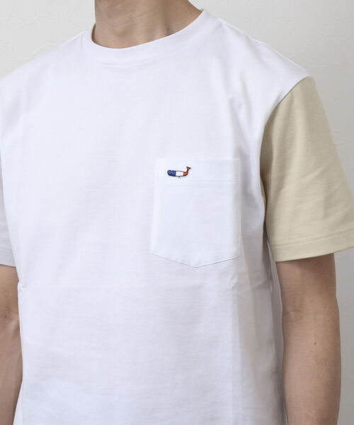 セール】クジラワッペン クルーネック ポケットTシャツ（Tシャツ