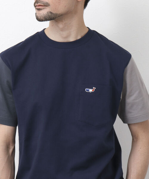 セール】クジラワッペン クルーネック ポケットTシャツ（Tシャツ