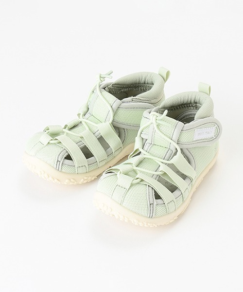 petit main（プティマイン）の「水抜きソールサンダル（スニーカー・キッズ・ライトグレー/ライトカーキ/ライトピンク/ブラック・13cm/14cm/15cm/16cm/17cm）」の4枚目の写真