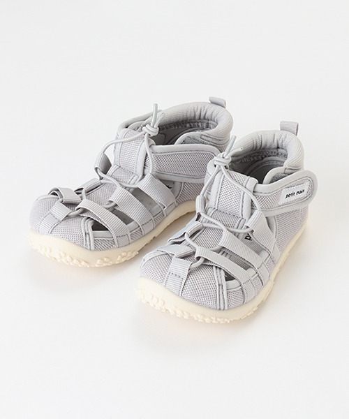 petit main（プティマイン）の「水抜きソールサンダル（スニーカー・キッズ・ライトグレー/ライトカーキ/ライトピンク/ブラック・13cm/14cm/15cm/16cm/17cm）」の3枚目の写真