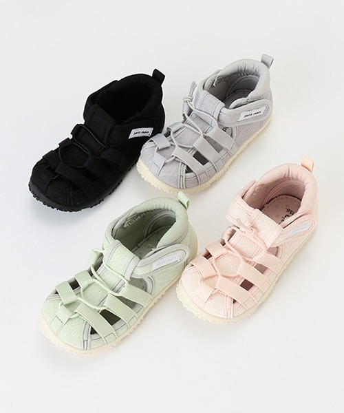 petit main（プティマイン）の「水抜きソールサンダル（スニーカー・キッズ・ライトグレー/ライトカーキ/ライトピンク/ブラック・13cm/14cm/15cm/16cm/17cm）」の17枚目の写真