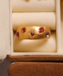 【HOT】Stone Embed Ring-カラフルストーンリング-