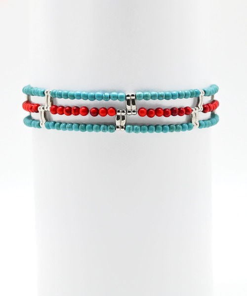 Editors Draw（エディターズドロー）の「SV925×３連ストーンビーズチョーカー Ria. Jaysmee（チョーカー・レディース・ターコイズブルー/ブラック/ホワイト/ブラック×ホワイト/レッド/ブルー系その他・ONE SIZE）」の5枚目の写真