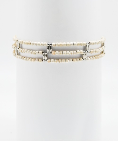 Editors Draw（エディターズドロー）の「SV925×３連ストーンビーズチョーカー Ria. Jaysmee（チョーカー・レディース・ターコイズブルー/ブラック/ホワイト/ブラック×ホワイト/レッド/ブルー系その他・ONE SIZE）」の2枚目の写真