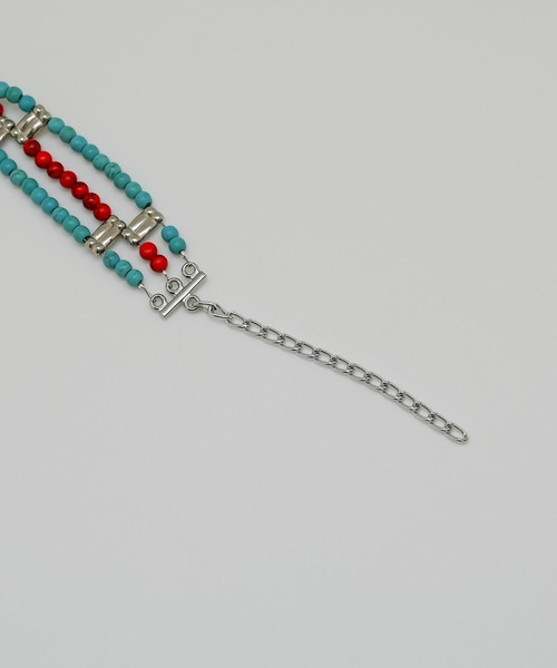 Editors Draw（エディターズドロー）の「SV925×３連ストーンビーズチョーカー Ria. Jaysmee（チョーカー・レディース・ターコイズブルー/ブラック/ホワイト/ブラック×ホワイト/レッド/ブルー系その他・ONE SIZE）」の19枚目の写真