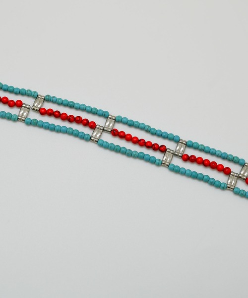 Editors Draw（エディターズドロー）の「SV925×３連ストーンビーズチョーカー Ria. Jaysmee（チョーカー・レディース・ターコイズブルー/ブラック/ホワイト/ブラック×ホワイト/レッド/ブルー系その他・ONE SIZE）」の15枚目の写真