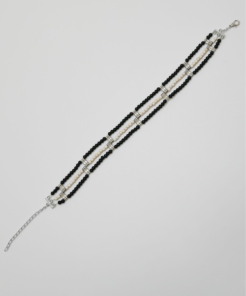 Editors Draw（エディターズドロー）の「SV925×３連ストーンビーズチョーカー Ria. Jaysmee（チョーカー・レディース・ターコイズブルー/ブラック/ホワイト/ブラック×ホワイト/レッド/ブルー系その他・ONE SIZE）」の11枚目の写真