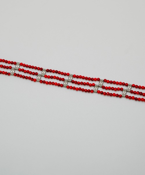 Editors Draw（エディターズドロー）の「SV925×３連ストーンビーズチョーカー Ria. Jaysmee（チョーカー・レディース・ターコイズブルー/ブラック/ホワイト/ブラック×ホワイト/レッド/ブルー系その他・ONE SIZE）」の12枚目の写真