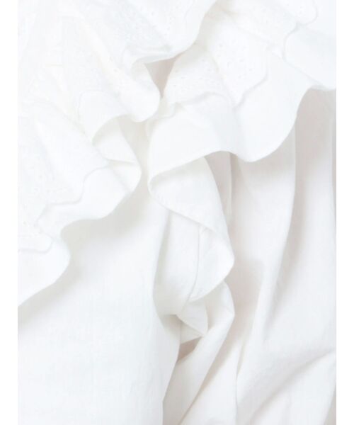 jouetie（ジュエティ）の「コットンフリルブラウス（シャツ/ブラウス・レディース・ブラック/パープル/オフホワイト・MEDIUM）」の10枚目の写真