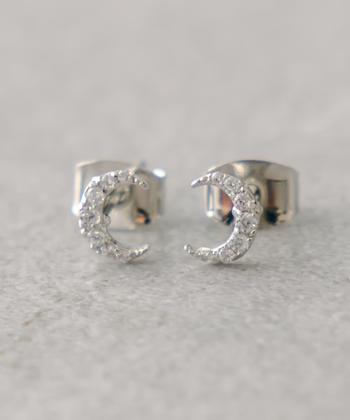 mystic（ミスティック）の「[Eau]moon pierce（ピアス（両耳用）・レディース・シルバー・ONE SIZE）」の4枚目の写真