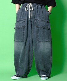 a.p.o.v. ビッグフラップポケットスーパーワイドデニムパンツ