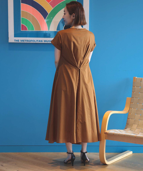 BEAMS HEART / スキッパーネック 2WAYワンピース（ワンピース
