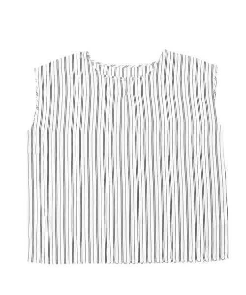 TOKYO SHIRTS(トウキョウシャツ)の「フロントビジューノースリーブブラウス(シャツ/ブラウス・レディース・オフホワイト/ブラック/ネイビー・L/M)」の1枚目の写真