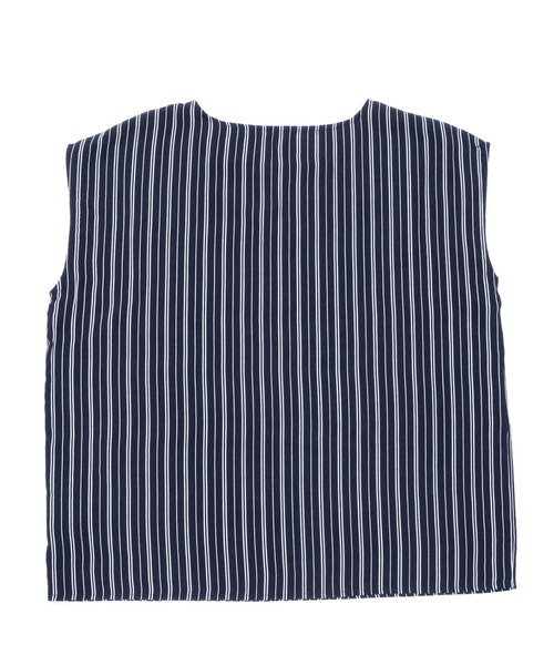 TOKYO SHIRTS(トウキョウシャツ)の「フロントビジューノースリーブブラウス(シャツ/ブラウス・レディース・オフホワイト/ブラック/ネイビー・L/M)」の5枚目の写真