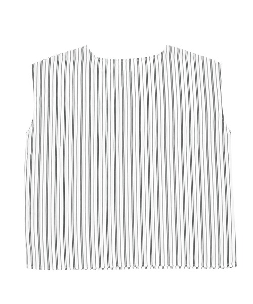 TOKYO SHIRTS(トウキョウシャツ)の「フロントビジューノースリーブブラウス(シャツ/ブラウス・レディース・オフホワイト/ブラック/ネイビー・L/M)」の7枚目の写真