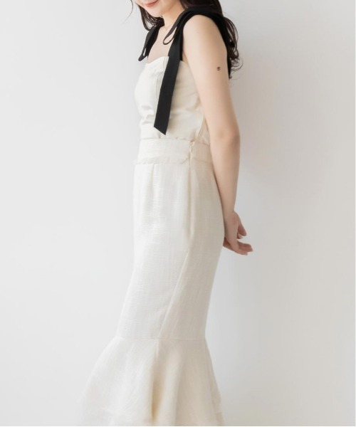 RANDA（ランダ）の「2WAYショルダーリボントップス（タンクトップ・レディース・グレー/クリーム/パープル・0/1）」の11枚目の写真