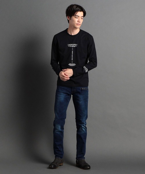 HIDEAWAYS NICOLE（ハイダウェイニコル）の「黒顔料ビットデニムパンツ（デニムパンツ・メンズ・ブラック/オフホワイト/インディゴブルー・SMALL/MEDIUM/LARGE/X-LARGE）」の4枚目の写真