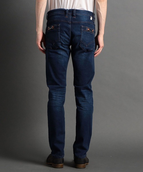 HIDEAWAYS NICOLE（ハイダウェイニコル）の「黒顔料ビットデニムパンツ（デニムパンツ・メンズ・ブラック/オフホワイト/インディゴブルー・SMALL/MEDIUM/LARGE/X-LARGE）」の5枚目の写真