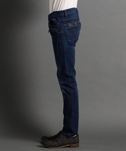 HIDEAWAYS NICOLE（ハイダウェイニコル）の「黒顔料ビットデニムパンツ（デニムパンツ・メンズ・ブラック/オフホワイト/インディゴブルー・SMALL/MEDIUM/LARGE/X-LARGE）」の6枚目の写真