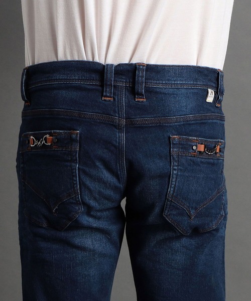 HIDEAWAYS NICOLE（ハイダウェイニコル）の「黒顔料ビットデニムパンツ（デニムパンツ・メンズ・ブラック/オフホワイト/インディゴブルー・SMALL/MEDIUM/LARGE/X-LARGE）」の10枚目の写真