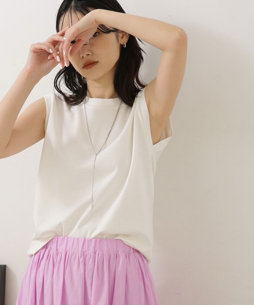 LB.04/汗染み防止加工ノースリーブTシャツ