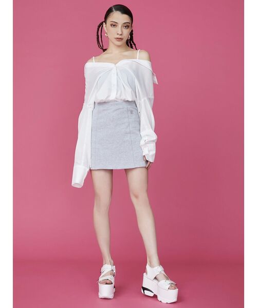 EVRIS（エヴリス）の「マルチウェイシャツトップス（シャツ/ブラウス・レディース・その他1/ホワイト・FREE）」の5枚目の写真