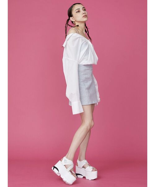 EVRIS（エヴリス）の「マルチウェイシャツトップス（シャツ/ブラウス・レディース・その他1/ホワイト・FREE）」の6枚目の写真