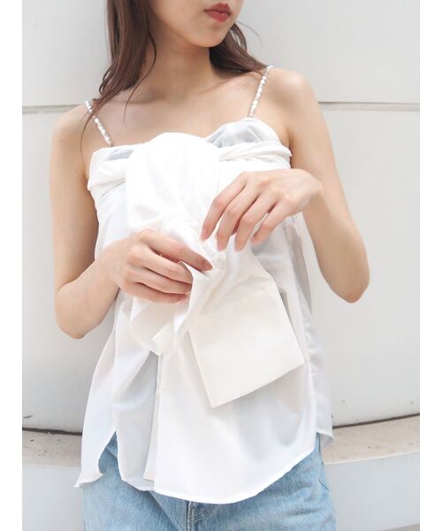 EVRIS（エヴリス）の「マルチウェイシャツトップス（シャツ/ブラウス・レディース・その他1/ホワイト・FREE）」の11枚目の写真