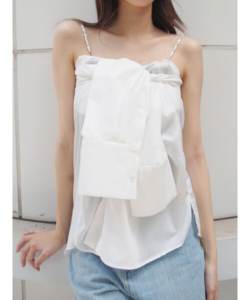 EVRIS（エヴリス）の「マルチウェイシャツトップス（シャツ/ブラウス・レディース・その他1/ホワイト・FREE）」の12枚目の写真