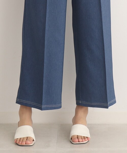 DRESKIP(ドレスキップ)の「◆大人のキレイめコーデに! デニム調 金ボタン ワイドパンツ(その他パンツ・レディース・ブルー/ブラック/ベージュ・02/03/04)」の16枚目の写真